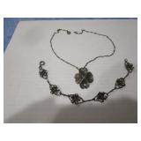 Sterling Silver Necklace and Bracelet