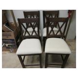 Bar Height Upholstered Chairs *Some Scratches