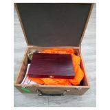 2) Wood Boxes, Sports Afield Hunting Vest, Gun