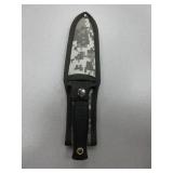 Combat Boot Knife, 9" Overall, Black Handle