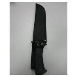 Black Tech Bowie Hunter, 15" Overall, Sheath