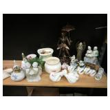 Knick Knacks, Glass Bells, Small Oil Lamp Base