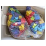 Tote with Mega Blocks