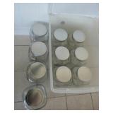 Glass Canisters with Aluminum Lids