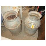 2) Metal Milk Cans