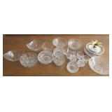Crystal and Glass Bowls, Candle Holders