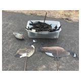 Tub of Canada goose silhouettes Tub of Canada goose silhouettes