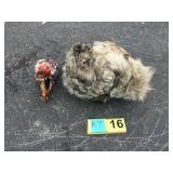 Wolf hide and skull Wolf hide and skull