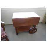 Sprague & Carleton Solid Rock Maple Beverage Cart