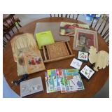 Cutting Boards, Trivets, Puzzle Books, Clock