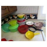 Tupperware And Various Food Strainers