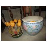 Planter Pot, Floral Decor