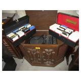 Sears Vintage Record Player / 8-Track Cabinet,
