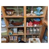 Canning Jars, Serving Bowls, 2) Cast Iron Frying