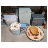 File Box, Trash Cans, Tins, Woven Decor, Basket