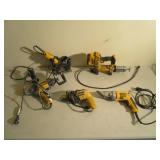 Angle Grinder, Swivel-Head Shear, VSR Drill,