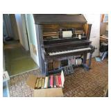 Smith and Barnes Player Piano with Music Rolls