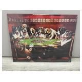 Dog Poker Tin Sign