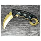Karambit Folding Knife 5.25" Closed, Stainless