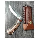 Single Bolster Lockback 7" Overall, Bone Handle