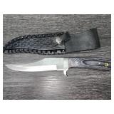 Ozark Pakkawood Black Handle, Sheath