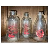 2) A & J Wonderland Quart Milk Bottles, 1) Arden