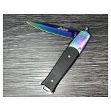Stiletto Rainbow Folding Knife 4" Closed, Clip