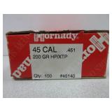 Hornady .45 Cal 200 GR HP/XTP Bullets