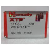 Hornady .44 Cal 240 GR XTP Bullets