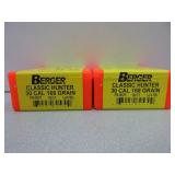 2) Berger 308/30 Cal 168 GR BT Bullets
