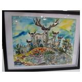 Stag Painting by Daema