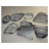 8) Slabs Blue Waterline Agate