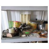 Kitchen Decorations: Candle Holder, Tins, Roaster