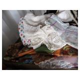 Silk Handkerchiefs, Stitched Doileys, Table Runner