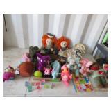 Stufffed Animals, Metal Organizer Toys, Books,