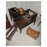 Side Tables with Magazine Rack, Unique Stool,