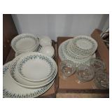 Unique Leaf Patterned Dish Set: Glass Dessert Dish