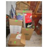 Nativity Scene, Small Christmas Trees, Christmas-