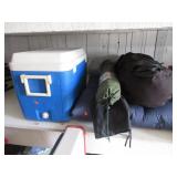 Coleman Cooler, Tent, Umbrella, Pad