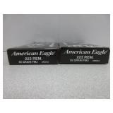 2) American Eagle .223 Rem Ammunition