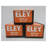 3) Eley .22 LR Ammunition