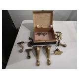 Wood Box with Knobs, Door Knockers, Rod