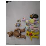 Moveable Teddy Bear, Mouse Figurine, Small Lion