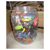 Large Bucket of Hot Wheels and Toy Cars