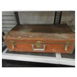 Suitcase with Contents: Level, Pliers, Rulers