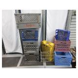 Plastic and Metal Crates