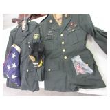 US Military Uniforms, Flag, Veteran Hat, Patches