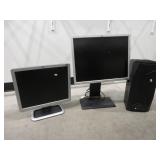 2) Computer Monitors, Alienware