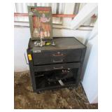 Rolling Toolbox with Tools and Fishing Items