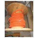 Corrugated Tubing on Wooden Spool